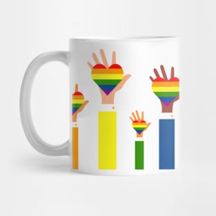 Hand of Love and Pride Mug